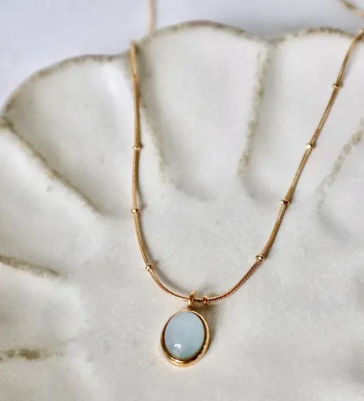 Aquamarine Pendant Necklace